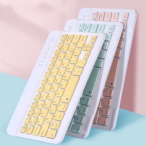 Ratón y teclado portátil para oficina, miniteclado inalámbrico con dientes azules, recargable - Product Image 2