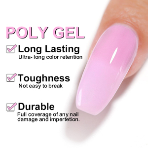 Free Sample Professional Private Label 15ml 30ml 60ml Soak off Uv Led Luminous <strong>Poly</strong> Gel Hema Free Long Lasting <strong>Poly</strong> Nail Gel <strong>Kit</strong> - Product Image 6