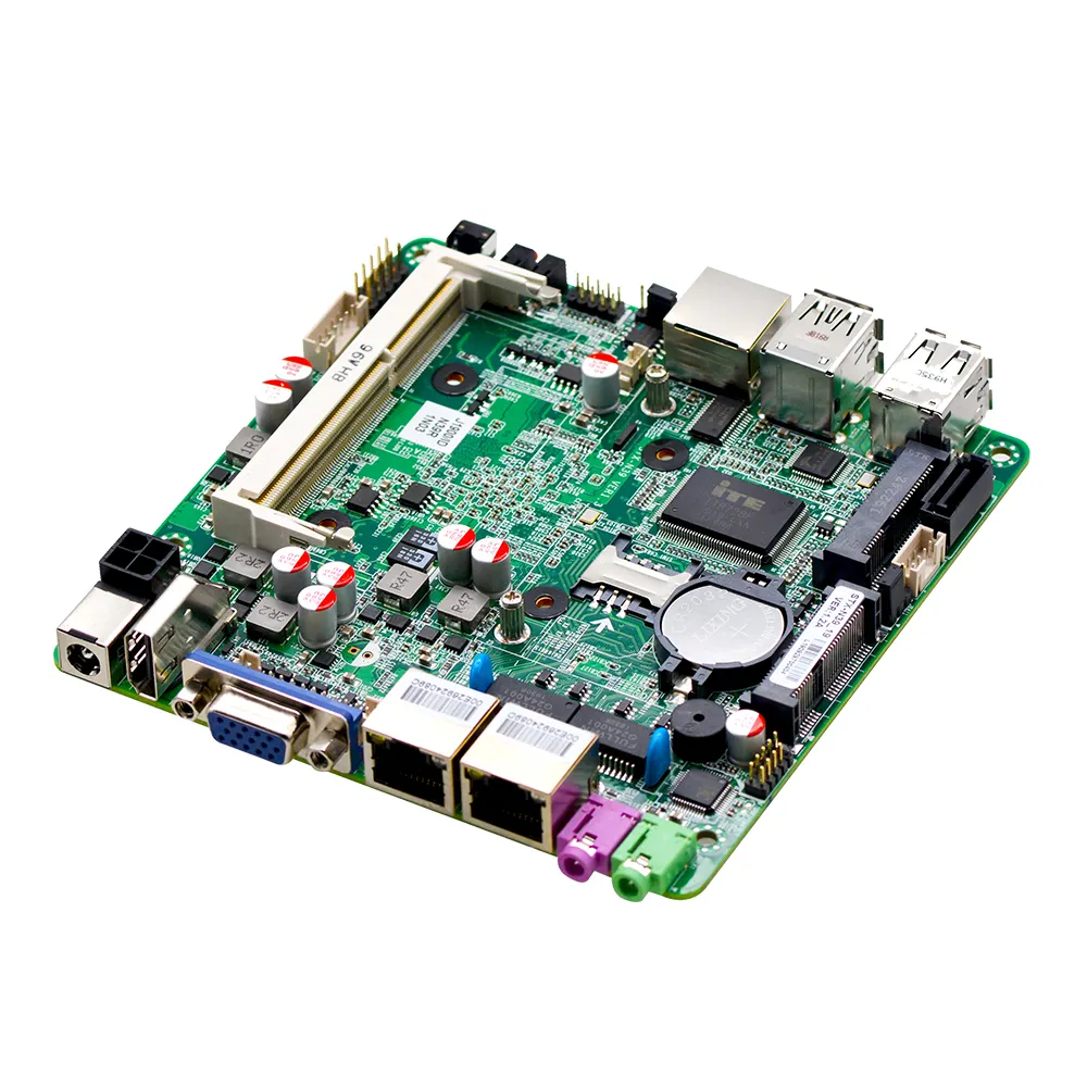 X86 NUC บอร์ดเมนบอร์ดมินิพีซี,เมนบอร์ดคอมพิวเตอร์ Itx นาโนพีซีพอร์ต Pfsense J1900 2 Lan ไม่มีพัดลม