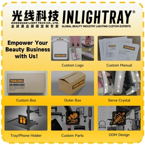 定制标志40w工厂定制热卖美容天花板发光二极管环形灯<span class=keywords><strong>36w</strong></span>睫毛半月灯美容睫毛美甲沙龙