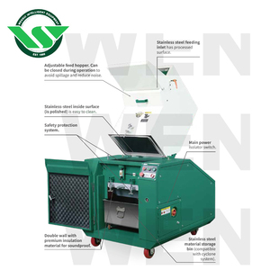 リサイクルプラスチック顆粒製造機WSGJ-800-P/30HPハード廃棄物切断機プラスチックパイプクラッシャー - Product Image 4