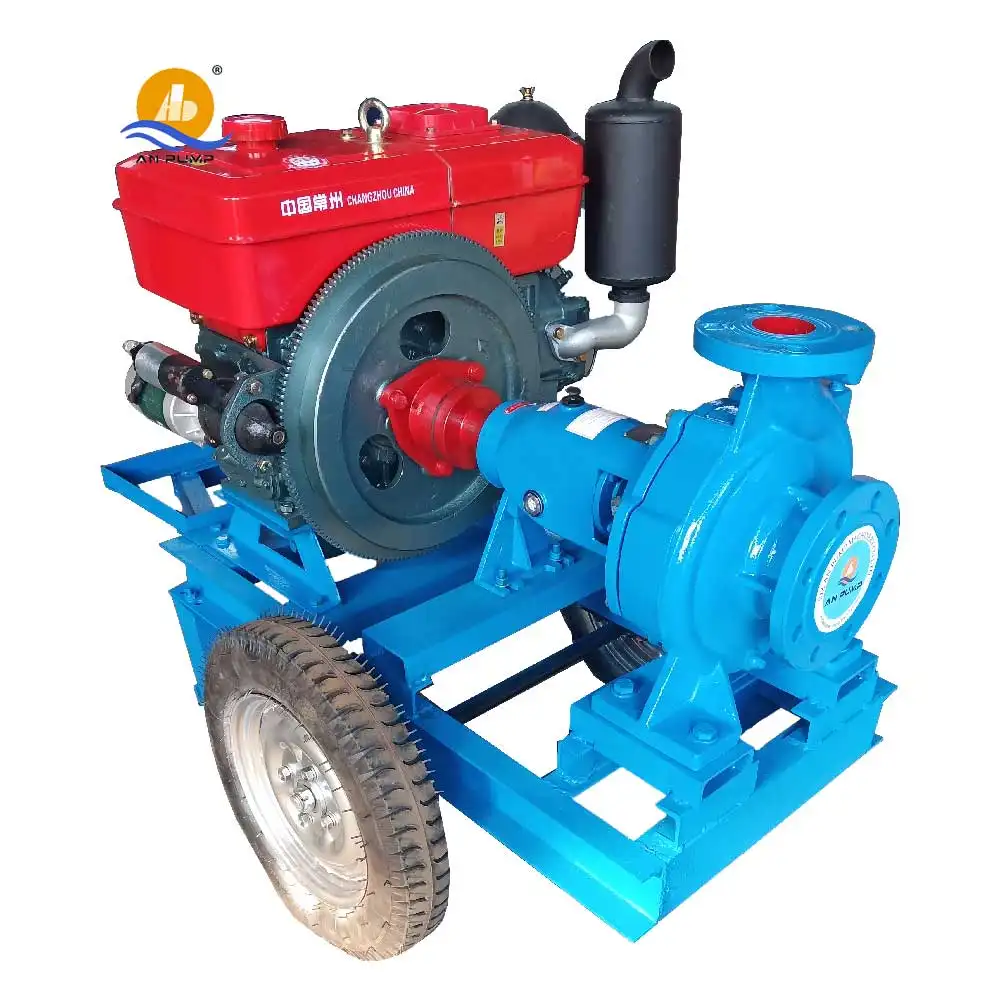 Farm Agriculture 3 Inches Irrigation Diesel Engine Mobile Portable Water Pump
