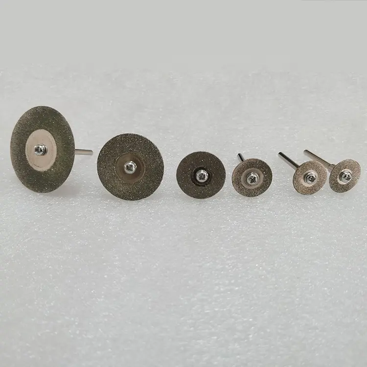Cuchillas de corte de diamante Dremel, discos de corte de sierra de rueda de molienda de diamante Dremel, herramientas rotativas con mandril, 40/50/60MM