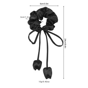 European and American fashion satin tulip ladies pendant <strong>bow</strong> ladies sweet decorative scrunchies - Product Image 2