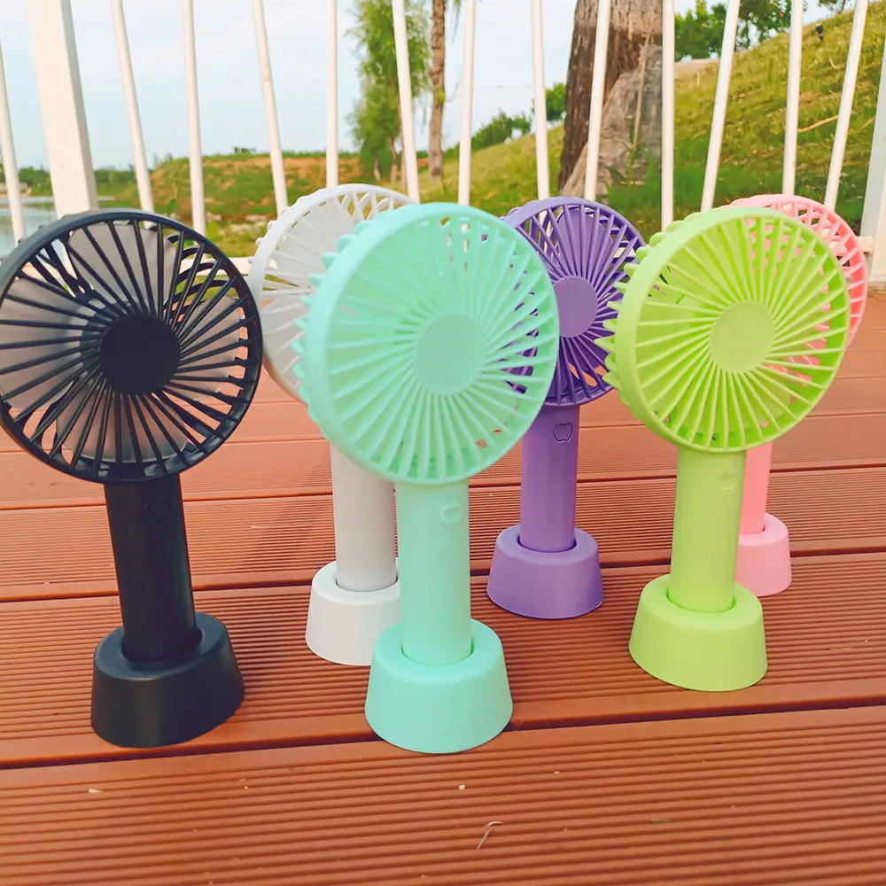 Home school office outdoor handheld rechargeable charging usb portable air cooling cute custom mini fan