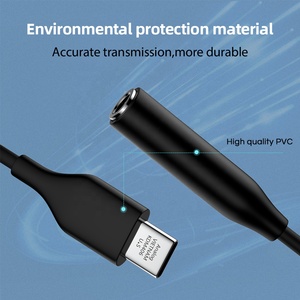 USB C至3.5毫米音频适配器类型C AUX插孔全新三星和手机电源适配器 - Product Image 3