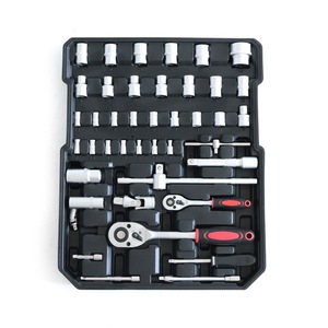 499pcs Hand Tools Set <strong>Kit</strong> With Pull-Along Suitcase and Aluminum Box Four Layers of Hardware Tools Socket Wrenches Set Spanner - Product Image 2