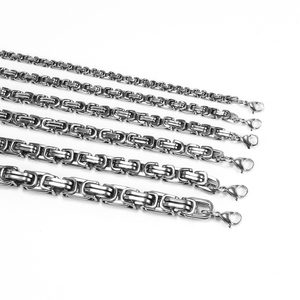 4MM-10MM Unisex emperyal zincir altın kaplama ile paslanmaz çelik sevimli tarzı ve numarası şekil/desen takı için - Product Image 5