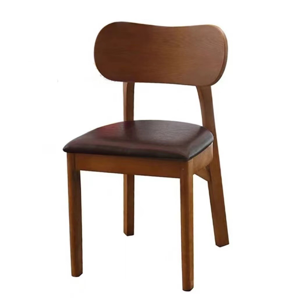 Solid wood chair (coffee color)