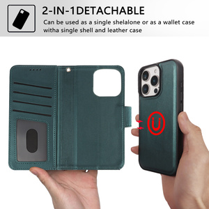 Magnetic <strong>Wallet</strong> 2 in 1 Detachable Retro Leather Bag Purse Phone Case for Samsung Galaxy S21 S23 FE S24 Plus S25 Ultra Flip Cover