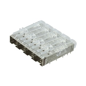 Jaula con junta EMI apilada, COMBO ultracort, 4X28G, 2X3, ZQSFP + QSFP + - Product Image 2