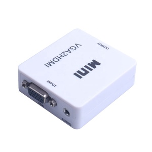 1080p MINI <strong>VGA</strong> <strong>to</strong> H D MI Converter with Audio VGA2HDMI Video Box Adapter for Notebook PC for HDTV Projector - Product Image 2