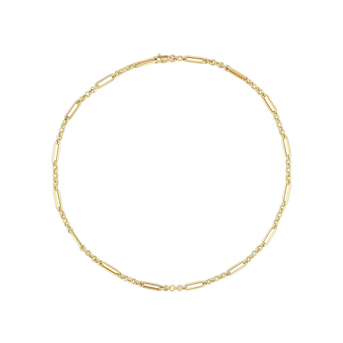 Catena con clip fibbia dorata 45 cm
