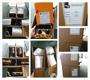 F24-60 industrielle Fernbedienung Radio Joystick System wasserdichte Kunststoff-Fernbedienung für AC380V 36V Krane