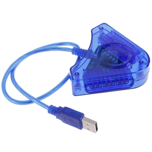 USB-конвертер для двух игровых приставок, Кабель-адаптер для PS2, привлекательный USB-контроллер для двух игровых приставок Playstation 2 с драйвером CD - Product Image 3