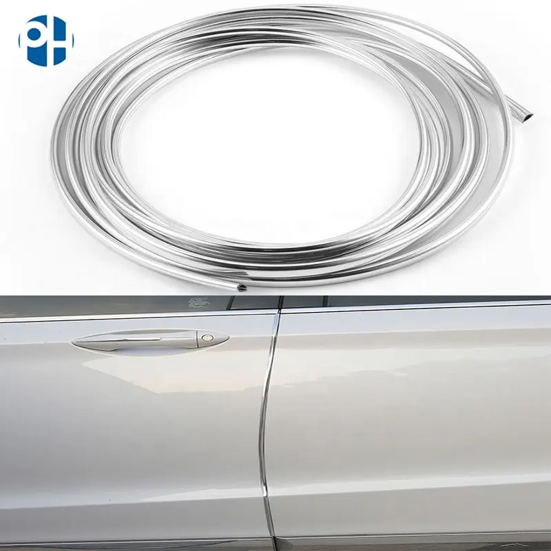 Borde de PVC en forma de U para puerta de coche, Protector embellecedor de moldura, Tira protectora