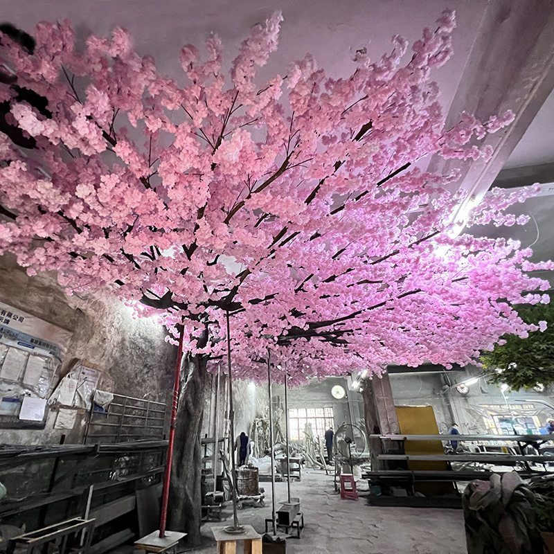 arbre rose