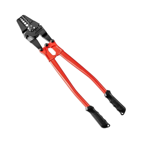 24-Inch Hand Swager Crimper 5 Cavity 1/16" 3/32" 1/8" 5/32" 3/16" Swaging Tool Long Hand for Copper Oval Sleeves Wire