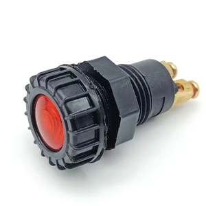 赤色LEDインジケータライト12V 24VダッシュボードパネルM16スレッド警告信号ランプ自動車用自動車機器ディスプレイ用 - Product Image 1