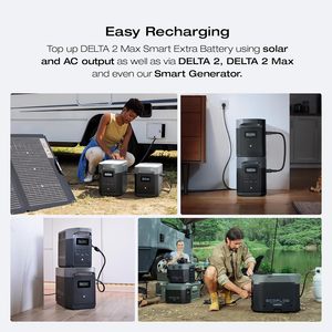 DELTA 2 Max发电站额外电池，2048Wh LiFePO4电池，与DELTA 2 & DELTA Max 2000 & DELTA 2 Max兼容