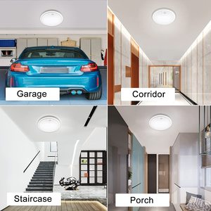 12W <strong>LED</strong> Ceiling Lamp IP65 Waterproof Indoor <strong>Use</strong> 6500K Daylight <strong>LED</strong> Panel Ceiling Lamp with Infrared Motion <strong>Sensor</strong> - Product Image 6