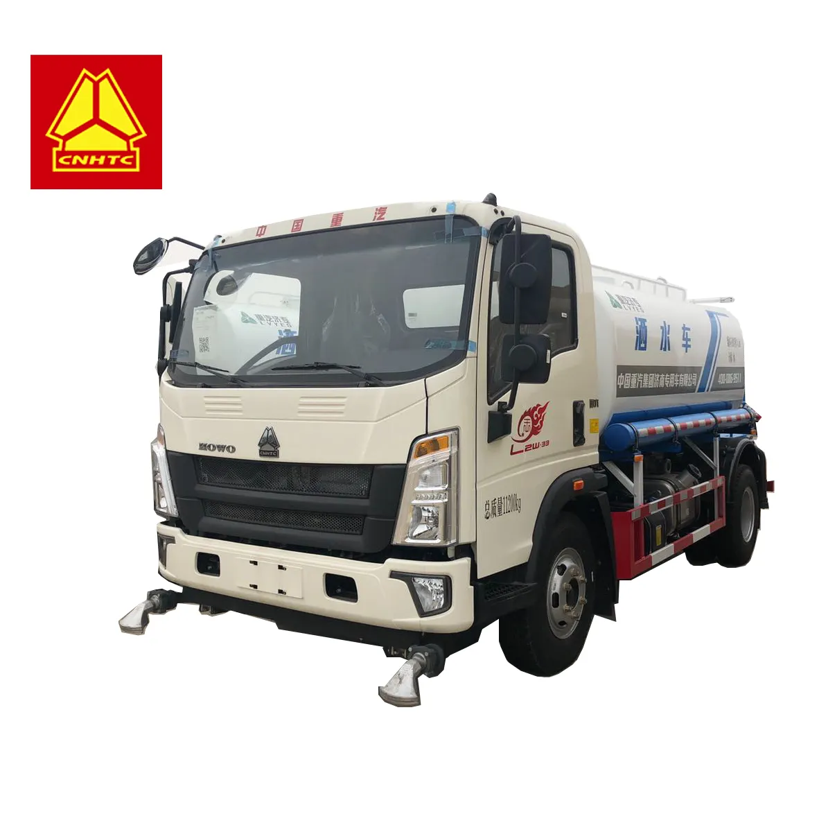 Sinotruk howo 4x2 caminhão pulverizador de água pequeno água bowser caminhão leve 2000L-10,000L caminhão tanque de água