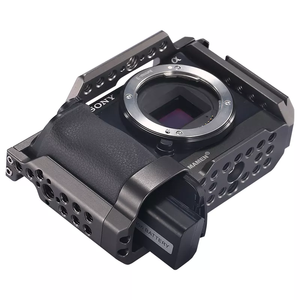 ソニーA7 A7S A7R A7 II A7 III A7R IV A7R4 A7R3 A6000 A6500 A6300 A6400 Lumix DMC-GH4用カメラケージハンドルスタビライザー