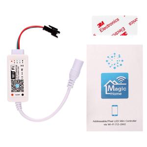 WS2811 SK6812 WS2812B Пиксельная Светодиодная лента Wi-Fi контроллер IOS Android приложение Alexa Google адресный мини-контроллер Wi-Fi