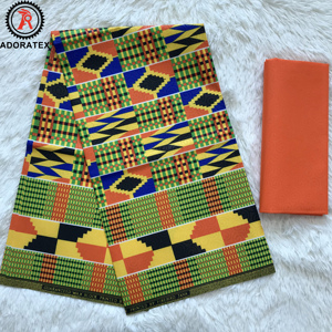 Hot Sale Neues Design Java Style Geprägter afrikanischer Wachs druck Polyester Stoff 4 2 Yards für Kleidung Kleid - Product Image 1