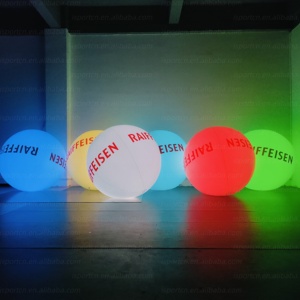 Câu lạc Bộ điều khiển từ xa thắp sáng Inflatable cảm ứng âm nhạc bên bóng LED nảy bóng PVC tương tác zygote bóng cho Đảng - Product Image 1