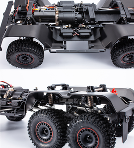 YK 6101 1/10 6X 6 Off road Buggy araba paletli ışık Diff Lock kamyonet RC simüle kaya uzaktan kumandalı kamyon - Product Image 4