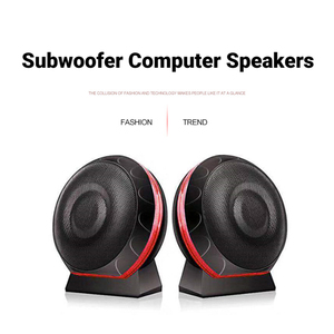 Portable <strong>Computer</strong> Speaker With Subwoofer USB-Powered Wired Desktop Speakers With 3.5mm Aux <strong>Input</strong> LED Atmosphere Light - Product Image 5