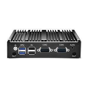 Mini PC sin ventilador Intel Celeron J1900 Windows 10 y Linux Dual RS232 y Dual LAN Computadora industrial con enchufes de EE. UU./UE, sin ventilador, 1 unidad - Product Image 1
