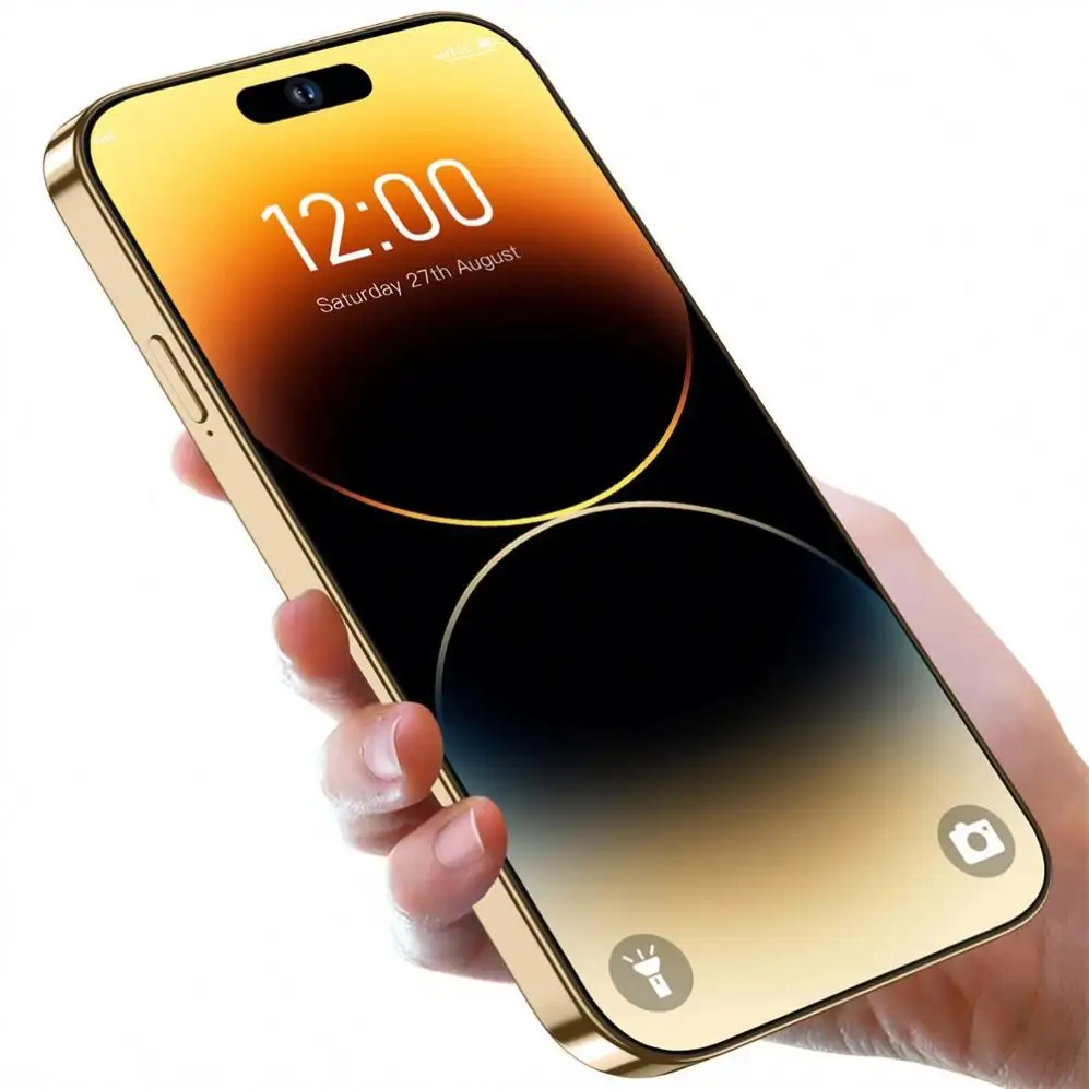 2023 yeni telefon 14 pro max 6.7 inç orijinal WIFI BT FM GPS i14 Smartphone 16GB + 512GB Android 4G 5G cep telefonu