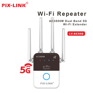 PIX-LINK Banda Dupla 5G Wi fi 5 3800Mbps 1200Mbps Amplificador de Rede Sem Fio <span class=keywords><strong>AP</strong></span> Sinal Booster & Repetidor Extensor