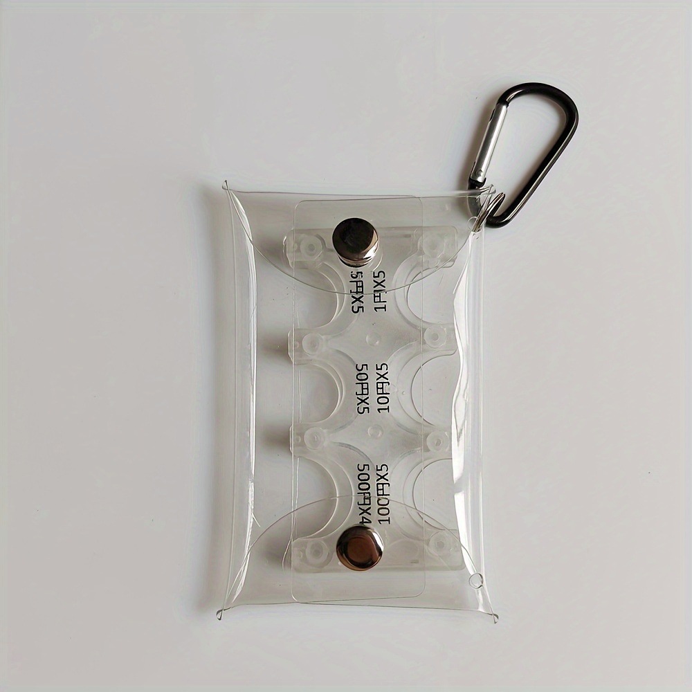 transparent coin clip