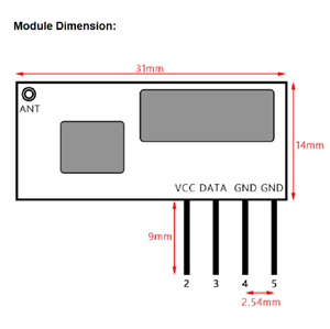 RXB3 433MHz Inalámbrico RF ASK 2CH Módulo de recepción Control remoto Superheterodino RX Módulo de recepción Personalización - Product Image 6