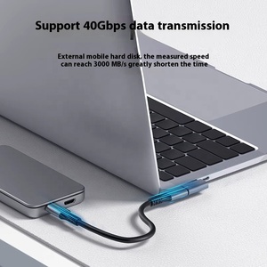 Type-<strong>C</strong> Phone Full <strong>Function</strong> Data Cable Right Angle USB 4.0 L-Shaped U-Shaped OTP Male Female Extension DC Output Earphone - Product Image 2