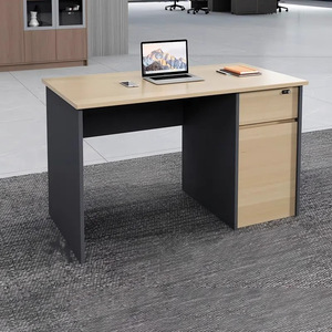 Ordenador de personal con estructura de profesor superior de madera con mesa de cajón, muebles comerciales modernos para el hogar, escritorios de oficina