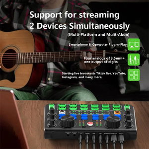 X60サウンドカード英語版プロフェッショナルサウンドカードオーディオミキサー、Youtube TikTokカラオケ放送用<span class=keywords><strong>KTV</strong></span>歌うライブサウンド