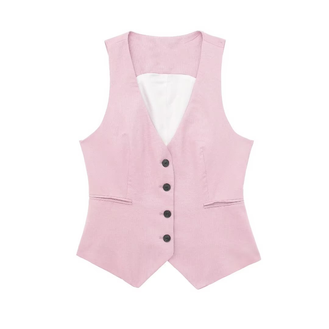 Pink gilet