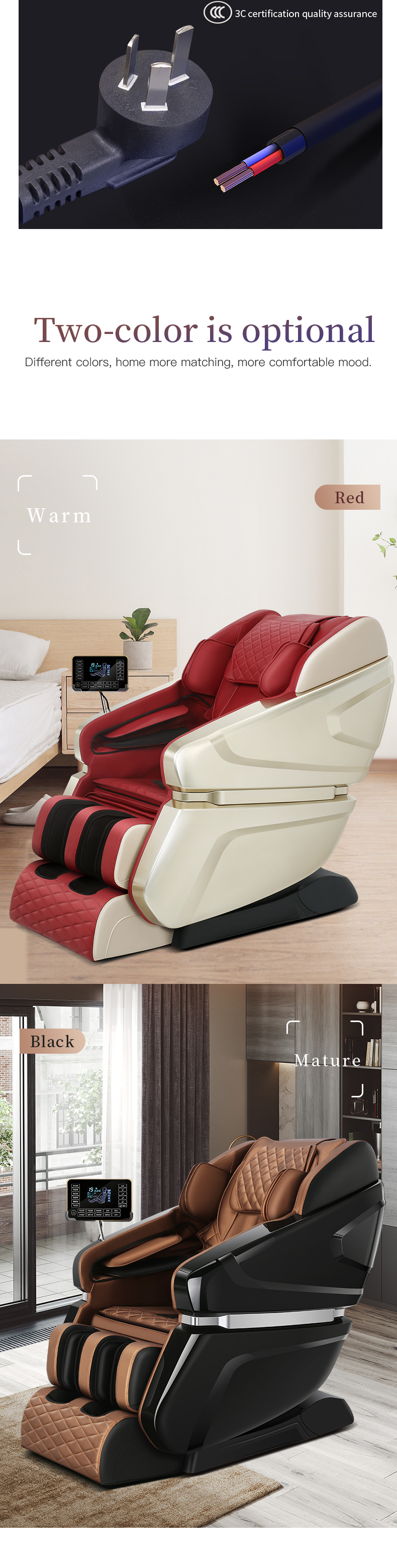Jare M8 Manufacturer  Cheap price  Sale Sl-Track Parts Massager Zero Gravity Material Origin Type Full body Massage Chair