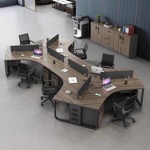 Scrivania moderna semplice postazione di lavoro da scrivania moderna semplice personale creativo di 6 persone