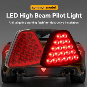 Araç aydınlatma sistemi, yanıp sönen otomatik fren lambası 12V kırmızı kuyruk led araba geri ışık - Product Image 5