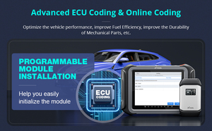 XTOOL-herramienta de diagnóstico de codificación ECU D9, programación de llaves DoIP/CAN FD OBD2 XTOOL D9, herramienta de escaneo automotriz