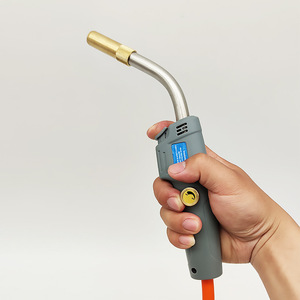 Taşınabilir pirinç kaynak yakıcılar çift anahtarı propan meşale tetik başlangıç hortum kendini ateşleme Mapp gaz darbe Torch - Product Image 2
