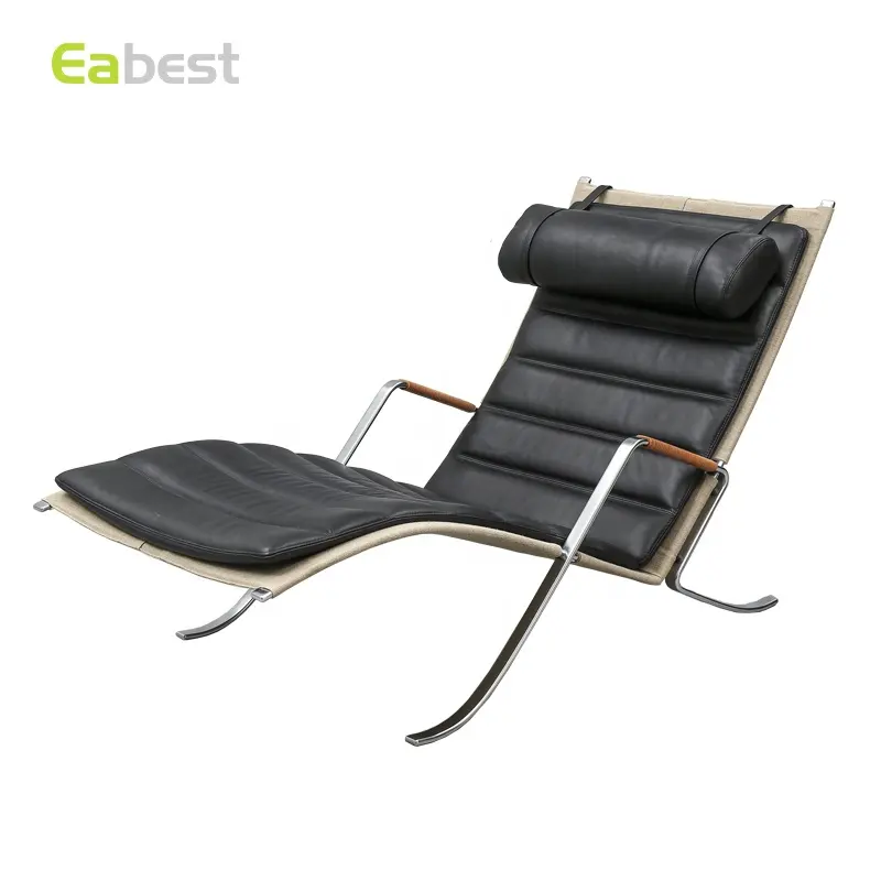 EAbest-mecedora para relajarse, reposabrazos cómodo con diseño de reposapiés/marco