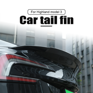 Araba Tesla yayla modeli 3 için ABS Spoiler karbon Fiber kuyruk orijinal yüksek performanslı bagaj Spoiler kanat kuyruk - Product Image 4