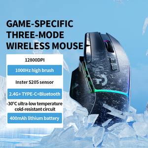 La più venduta connettività Tri-Mode BT Mouse ottico senza fili Mouse per Computer Mouse da gioco meccanico ponderato programmabile - Product Image 2