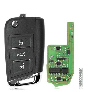 Xhorse XEMQB1EN Super Remote Key 3 Buttons MQB Type for VW Built-in Super <strong>Chip</strong> English Version <strong>Auto</strong> Key <strong>Programmer</strong>